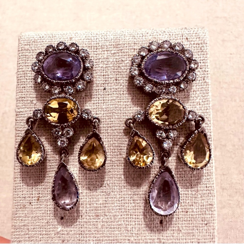Art Karat | Earrings | Semi-Precious Drop Earrings | Ethnic Bollywood | Festival